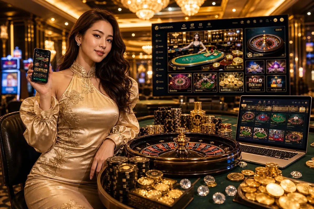 447duit Casino suasana meja live dealer